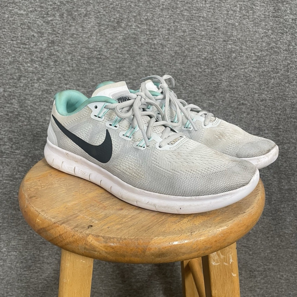 Nike Womens Free RN 2017 880840-103 White Running Shoes‎ Sneakers Size 9